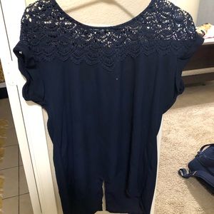 Navy blue seamless shirt
